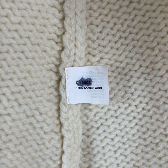 NWT KARIZMA Cream Turtleneck Knit Poncho Sweater Cape Size M/L - Picture 9 of 10